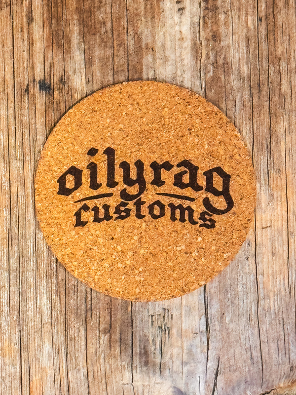 Oily Rag Customs Cork Beer Mat