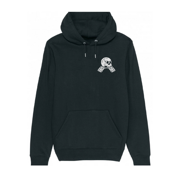 Old Blighty Pullover Hoodie - Front / Back Print - Black